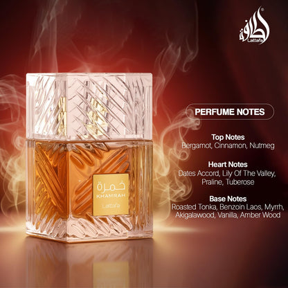 Khamrah Lattafa Parfums Unisex Eau de Parfum 100 ml Vanilla Sweet Warm Spicy Woody Vanilla